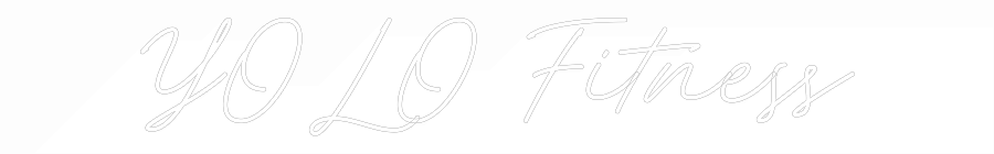 Anpassad neon: YOLO Fitness