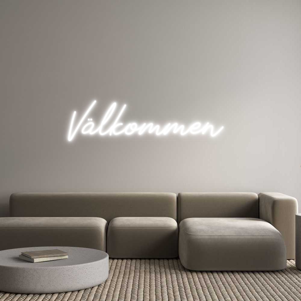 Anpassad neon: Välkommen