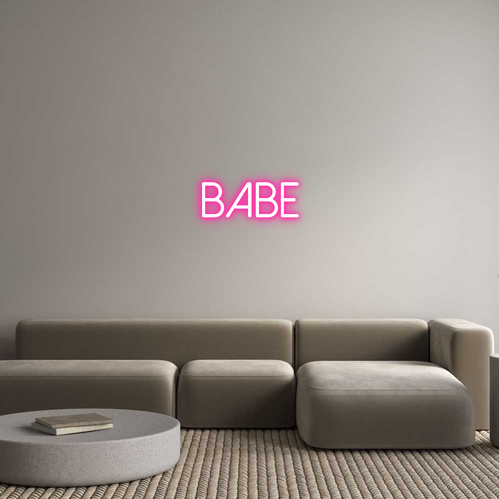 Anpassad neon: BABE