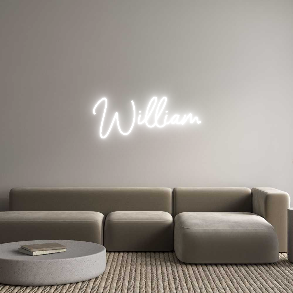 Anpassad neon: William