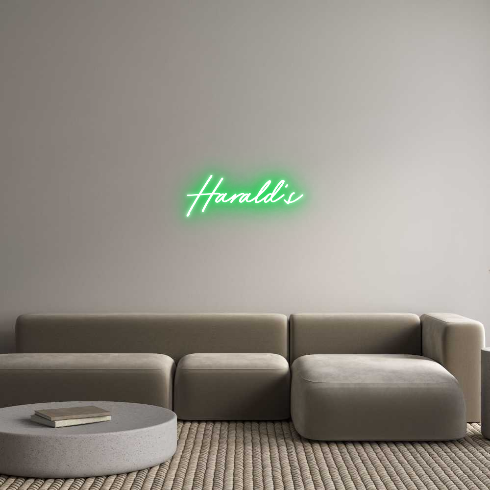 Anpassad neon: Harald's