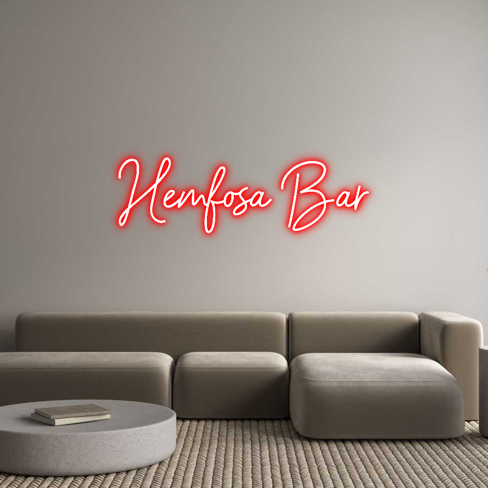 Anpassad neon: Hemfosa Bar