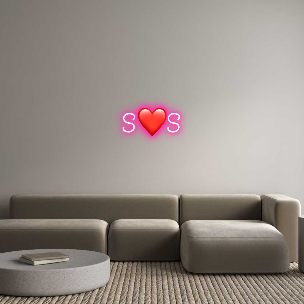 Anpassad neon: S❤️S