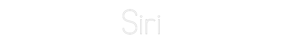 Anpassad neon: Siri