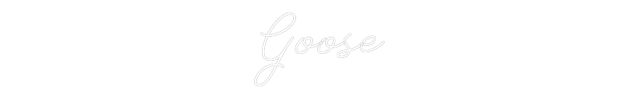 Anpassad neon: Goose