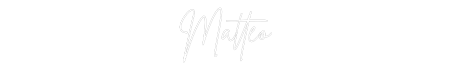 Anpassad neon: Matteo