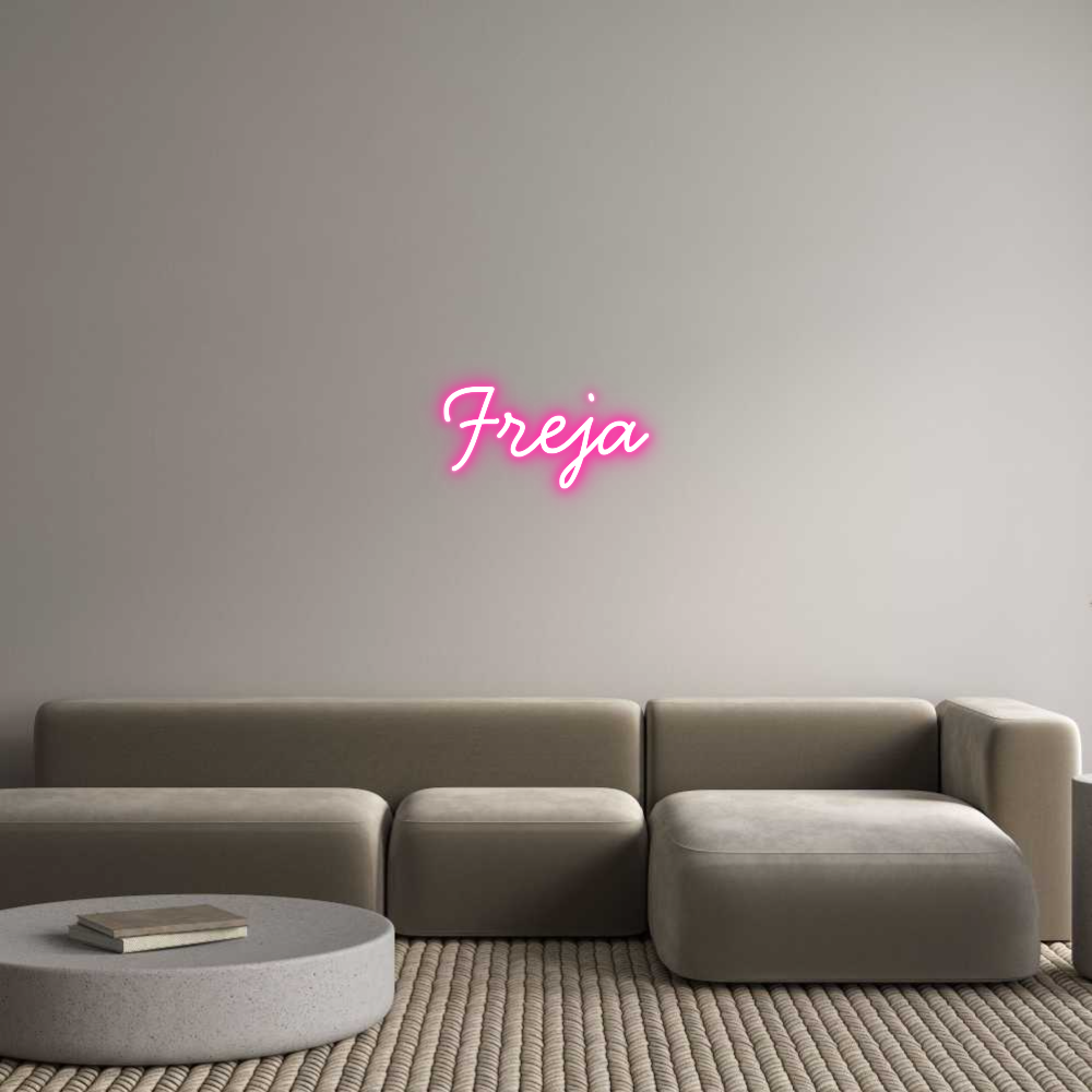 Anpassad neon: Freja