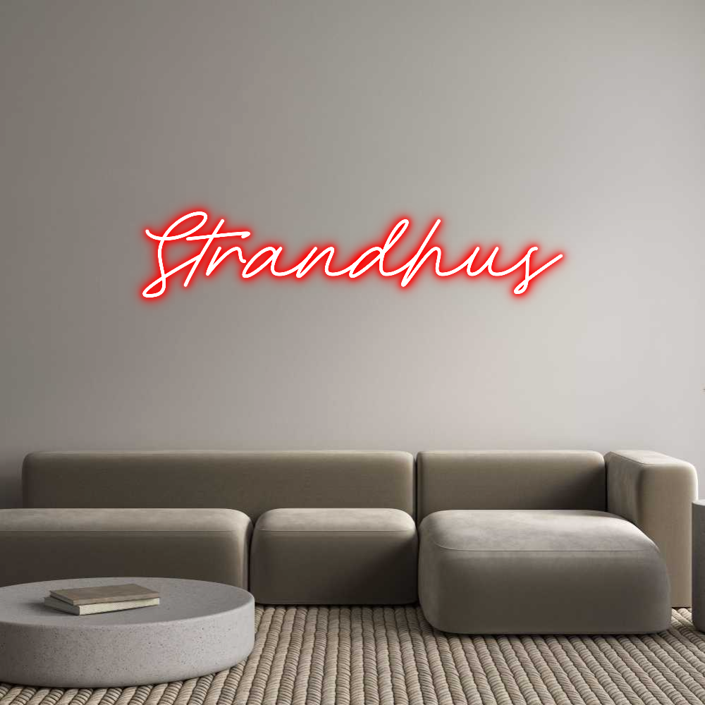 Anpassad neon: Strandhus
