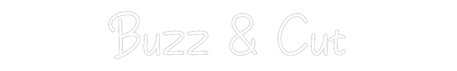 Anpassad neon: Buzz & Cut