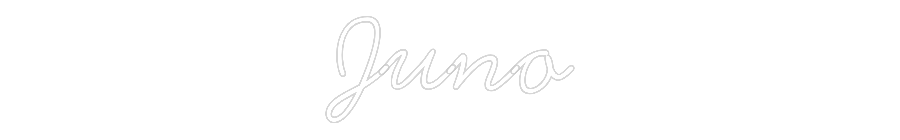 Anpassad neon: Juno