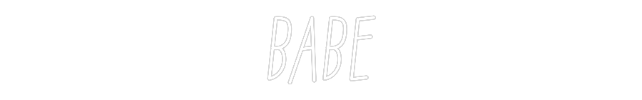 Anpassad neon: BABE