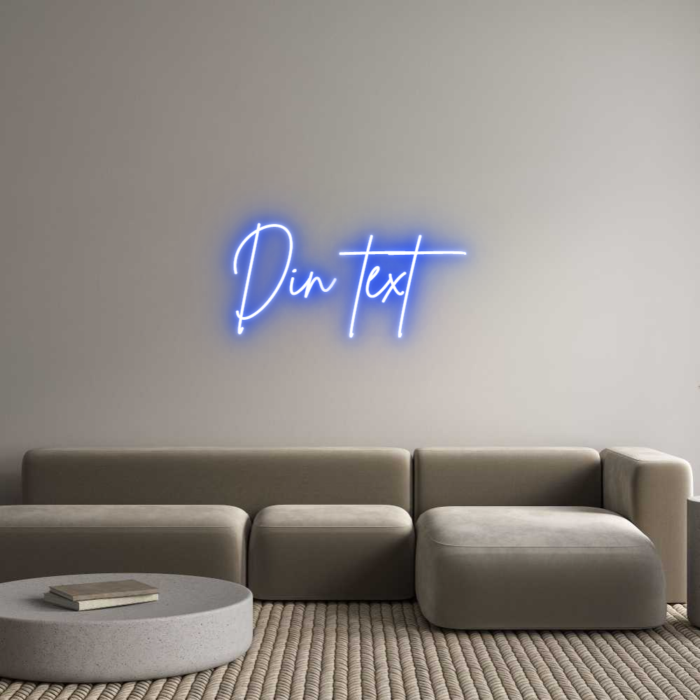 Anpassad neon: Din text