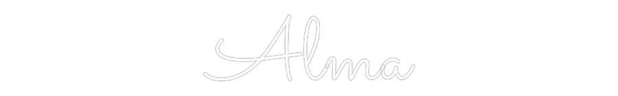 Anpassad neon: Alma
