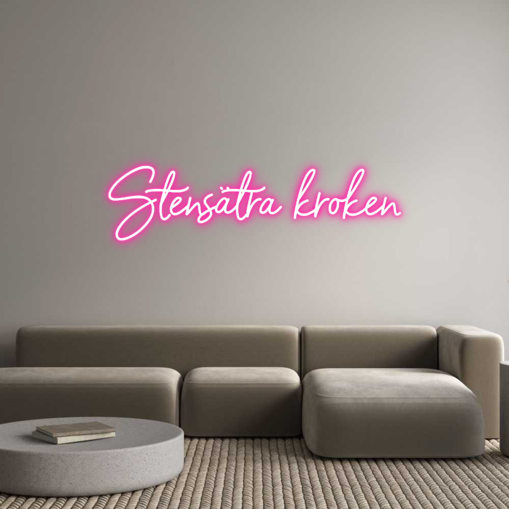Anpassad neon: Stensätra kro...