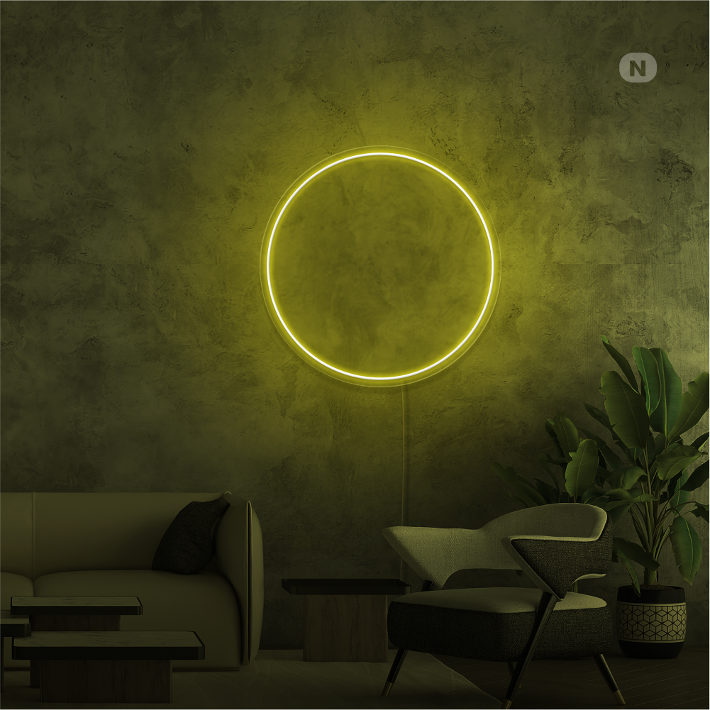 Neonskylt ZEN Cirkel