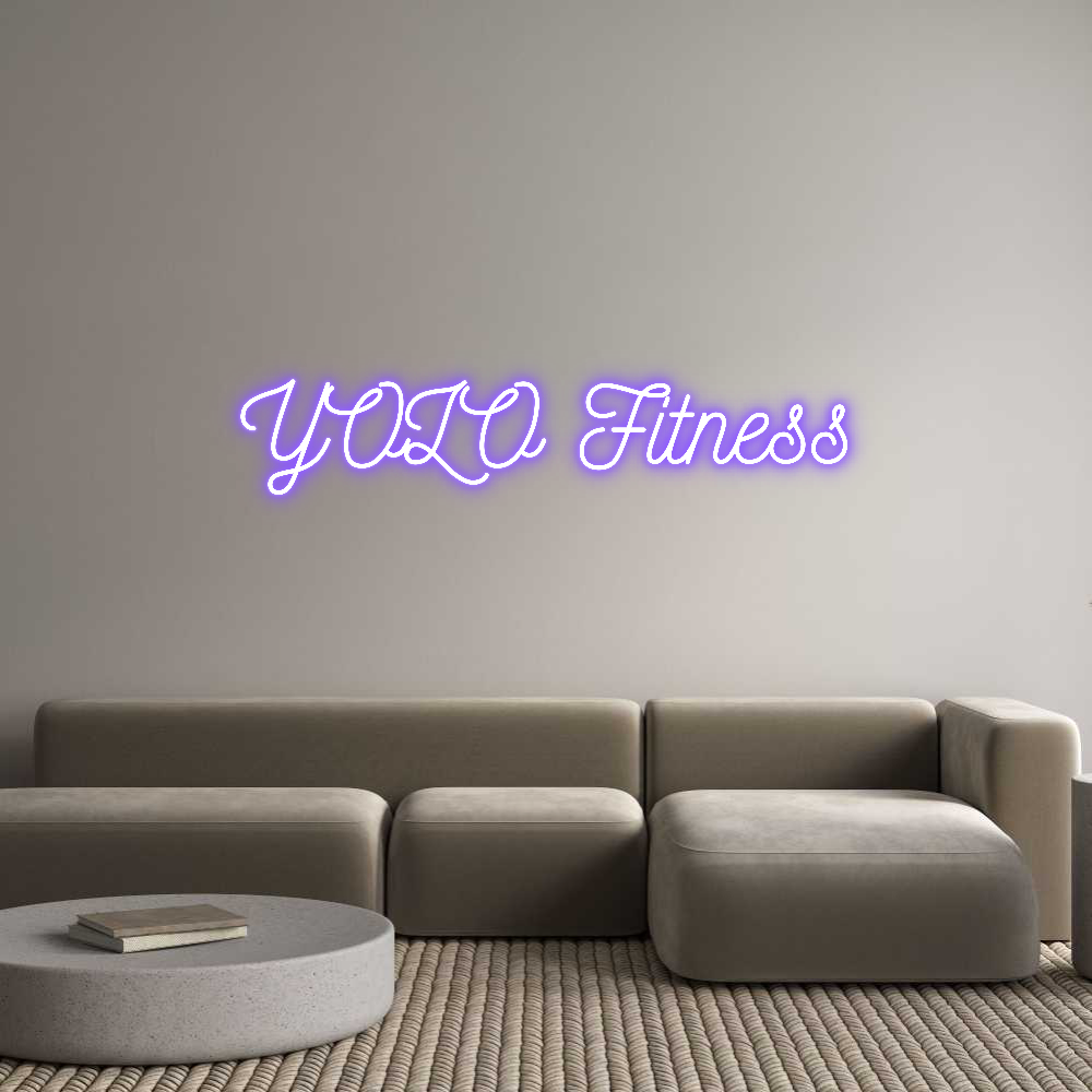 Anpassad neon: YOLO Fitness