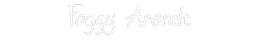 Anpassad neon: Foggy Arendt