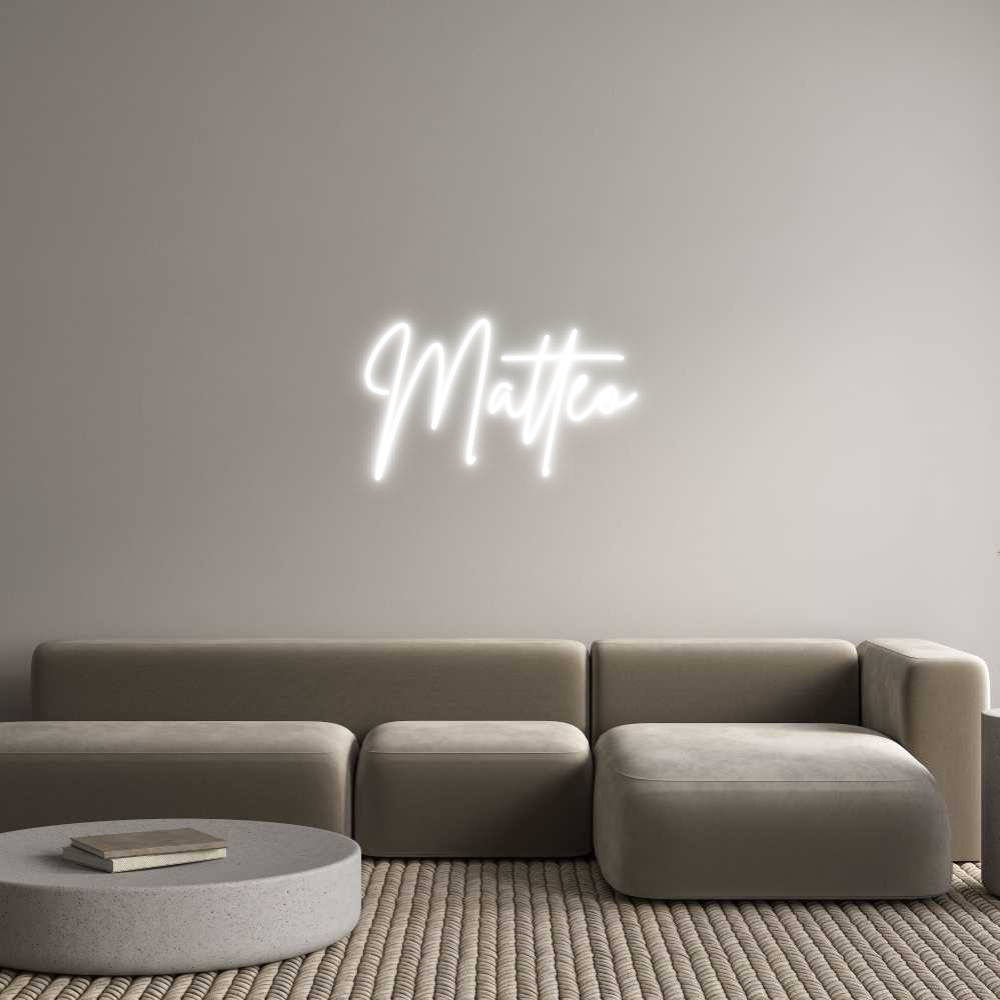 Anpassad neon: Matteo