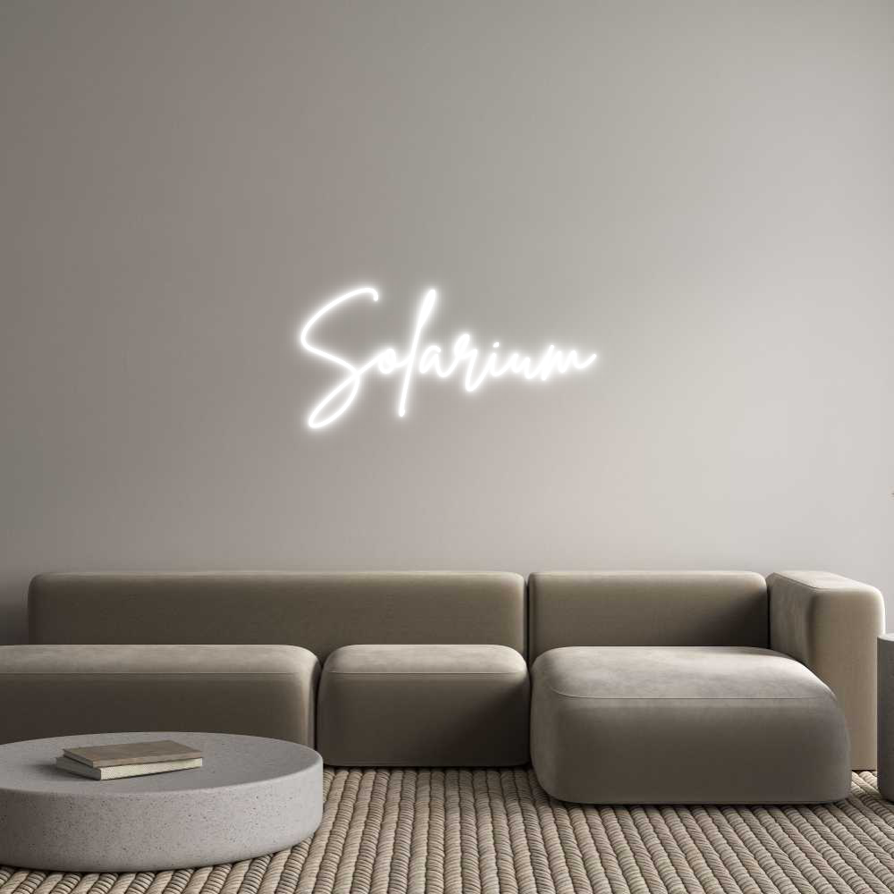 Anpassad neon: Solarium