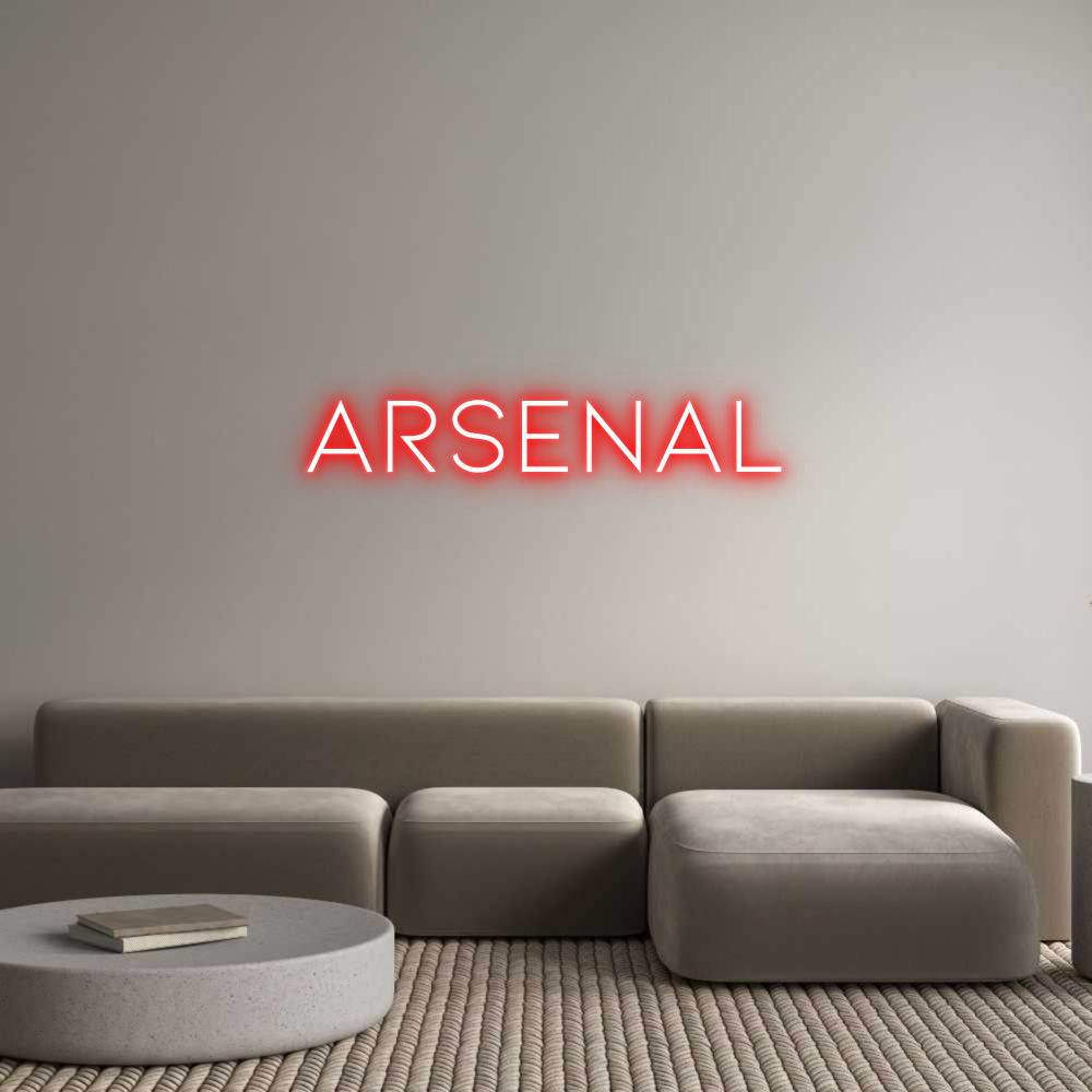 Anpassad neon: ARSENAL