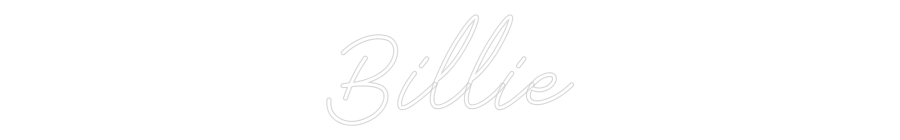 Anpassad neon: Billie