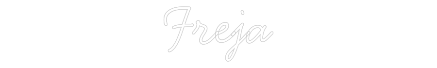 Anpassad neon: Freja