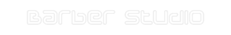 Anpassad neon: Barber studio