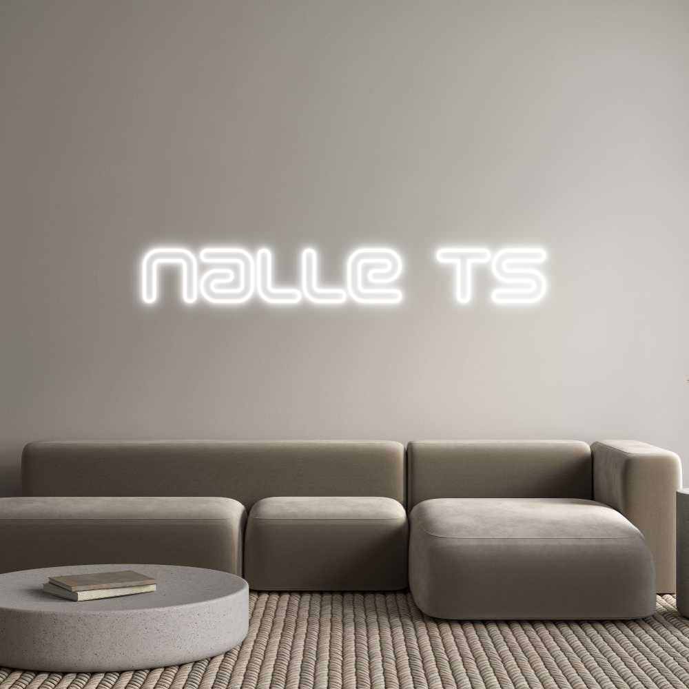 Anpassad neon: nalle TS