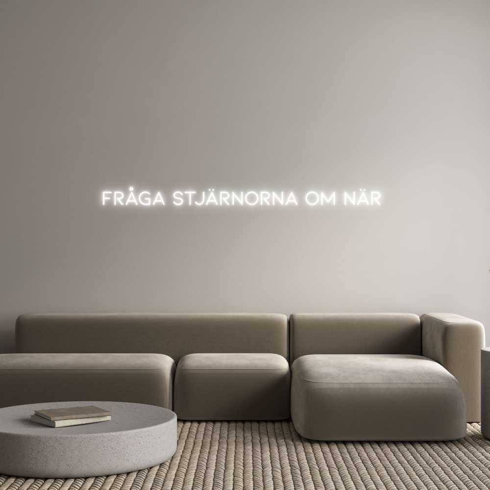 Anpassad neon: Fråga stjärno...