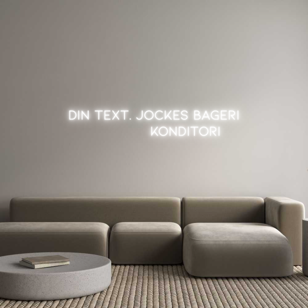 Anpassad neon: Din text. Joc...