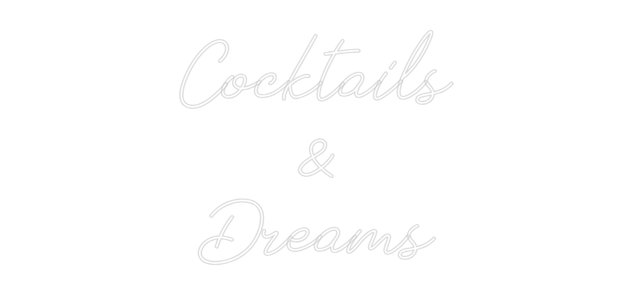Anpassad neon: Cocktails
&...
