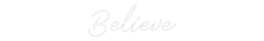 Anpassad neon: Believe