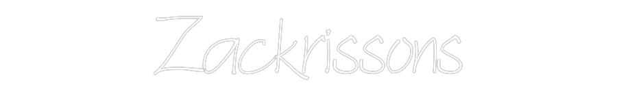 Anpassad neon: Zackrissons