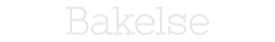 Anpassad neon: Bakelse