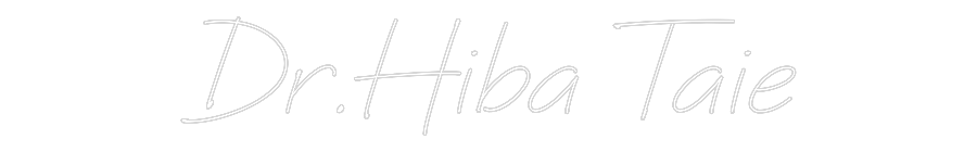 Anpassad neon: Dr.Hiba Taie