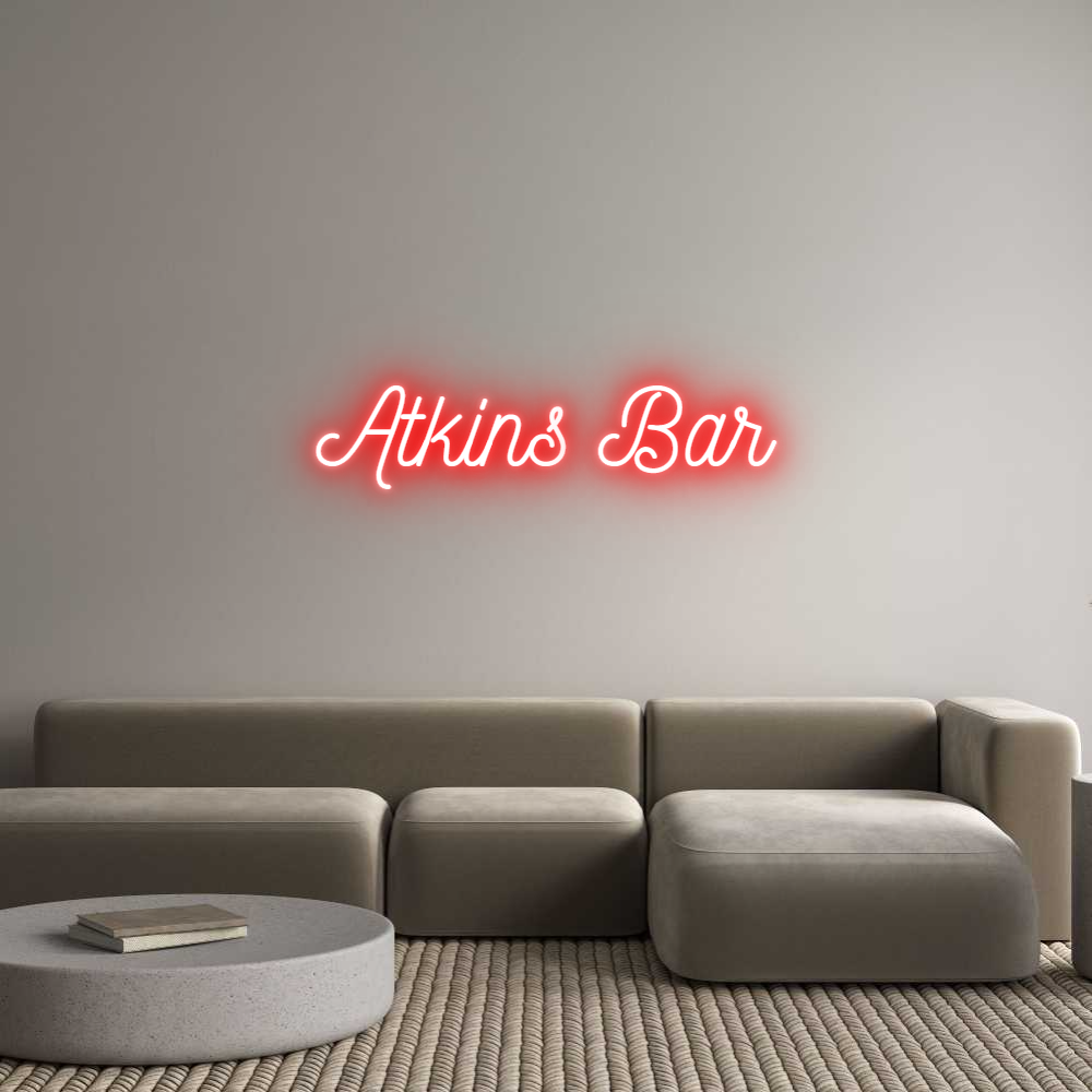 Anpassad neon: Atkins Bar