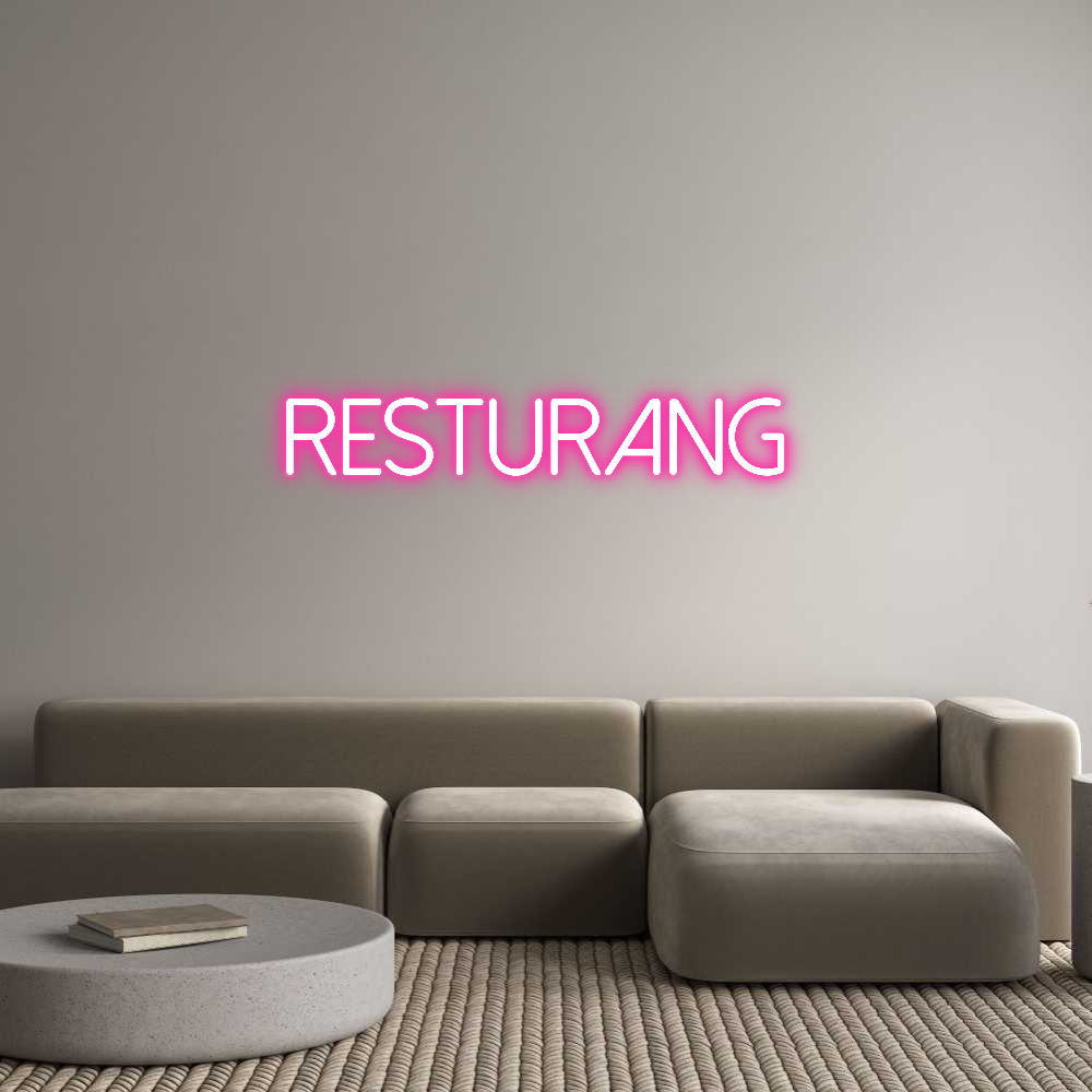 Anpassad neon: Resturang
