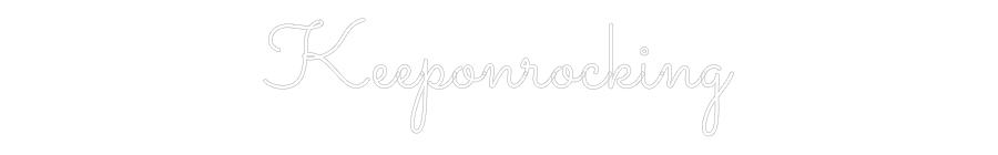 Anpassad neon: Keeponrocking