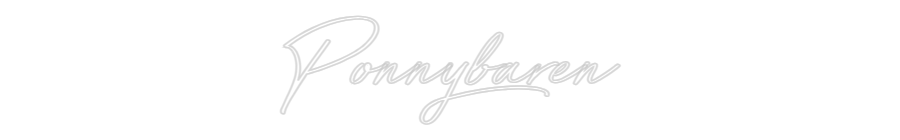 Anpassad neon: Ponnybaren