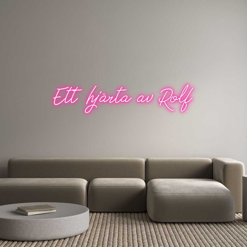 Anpassad neon: Ett hjärta av...