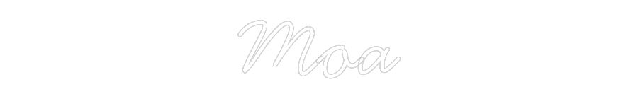 Anpassad neon: Moa