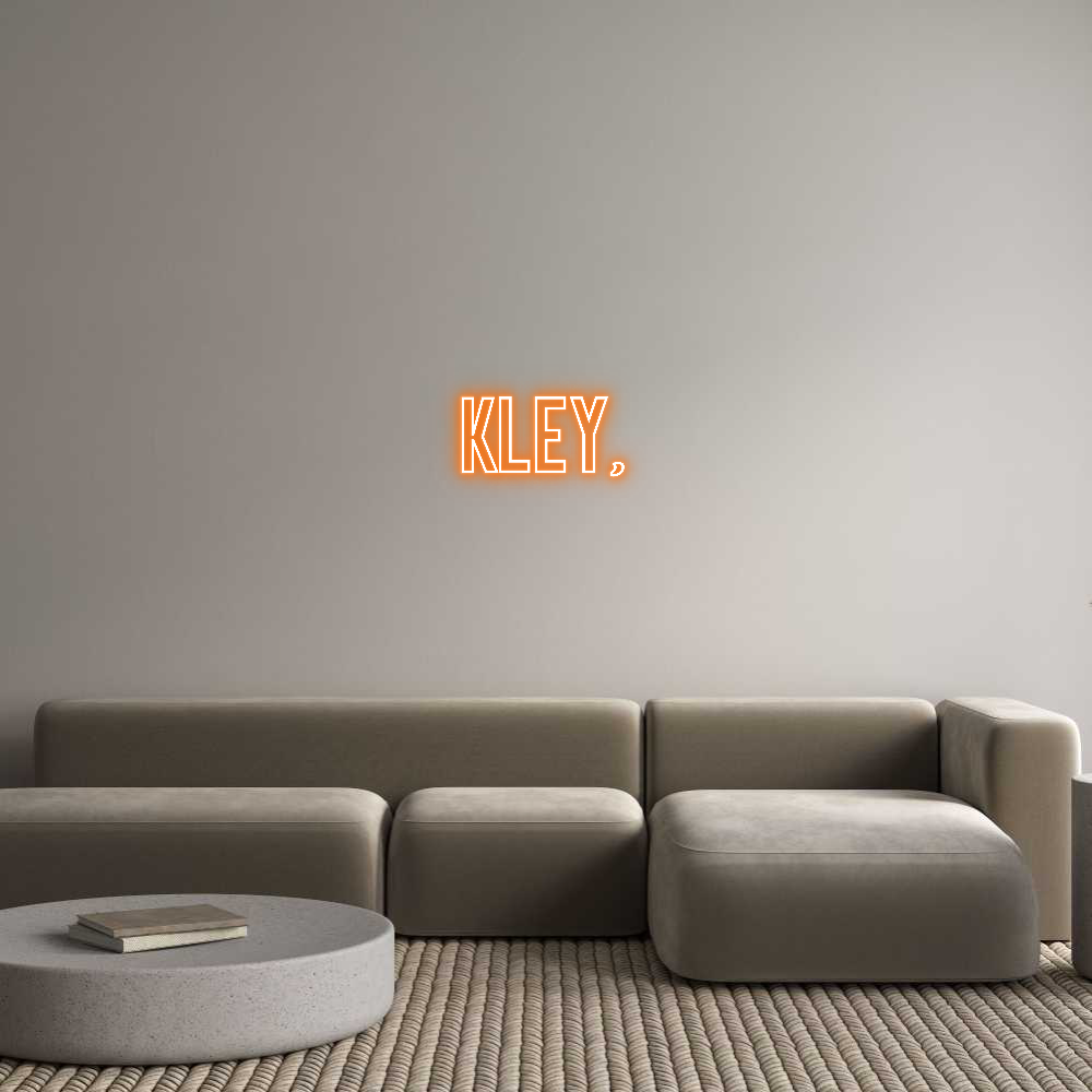 Anpassad neon: KLEY,