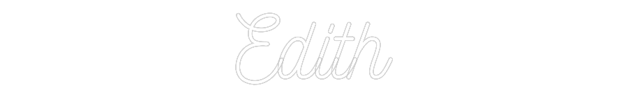 Anpassad neon: Edith
