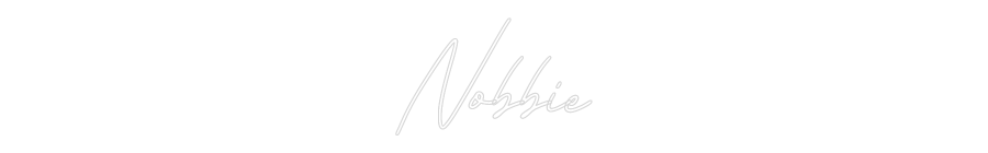 Anpassad neon: Nobbie