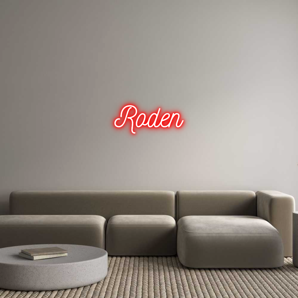 Anpassad neon: Roden