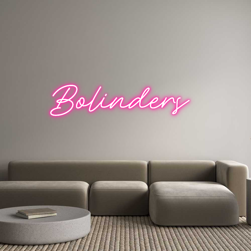 Anpassad neon: Bolinders