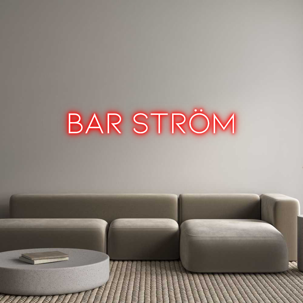 Anpassad neon: Bar ström