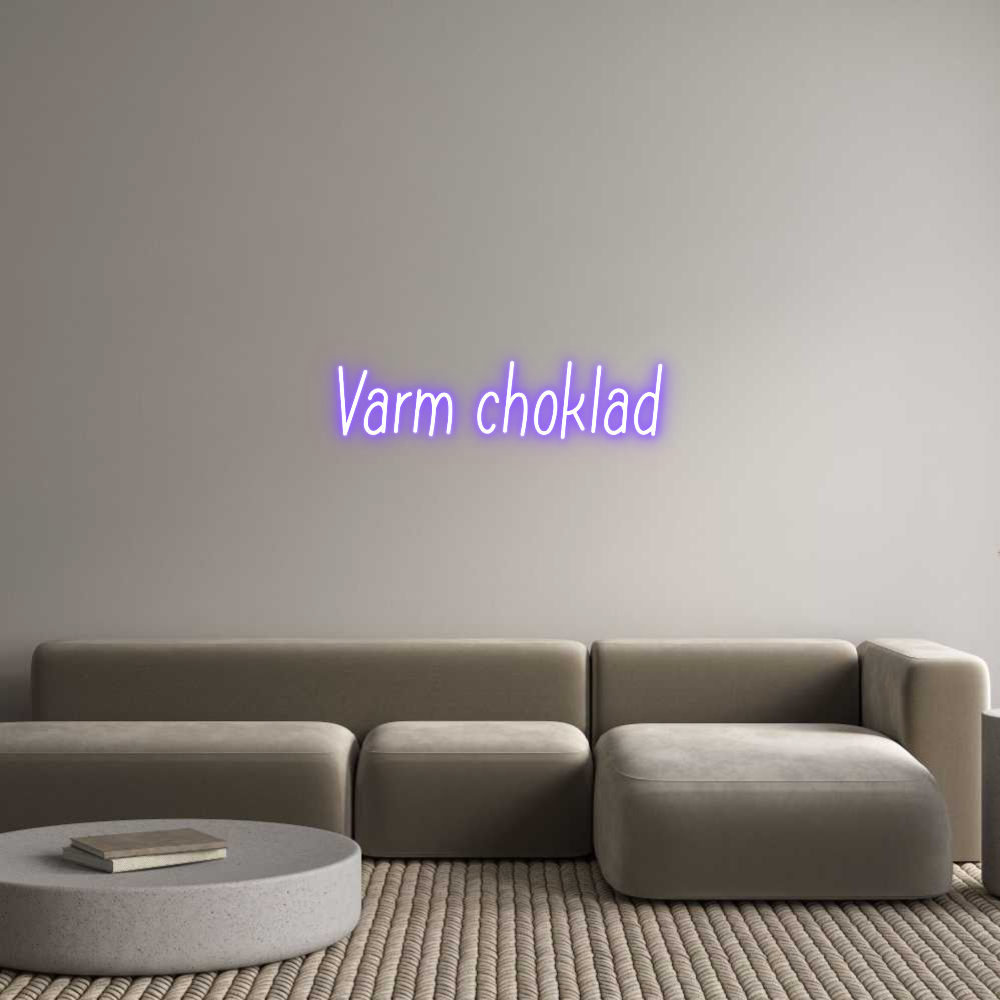 Anpassad neon: Varm choklad