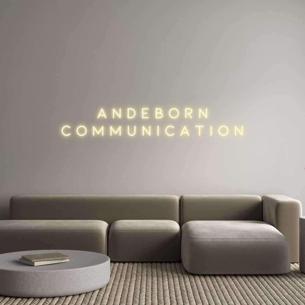 Anpassad neon: A n d e b o r...