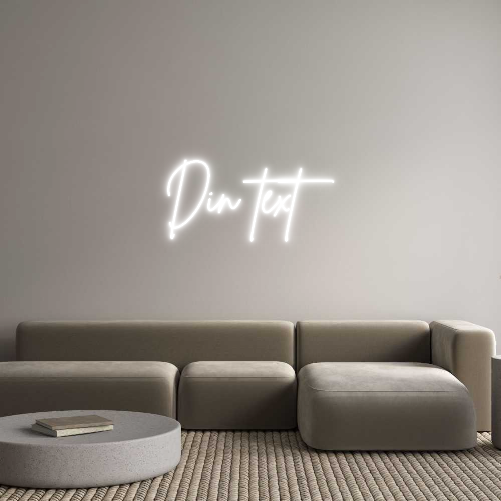 Anpassad neon: Din text